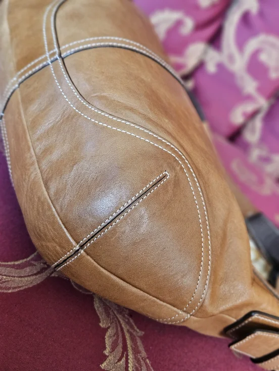 Coach Soho Leather Small Hobo Bag (Style #9464) Scarf included - Picture 5 of 16